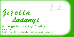 gizella ladanyi business card